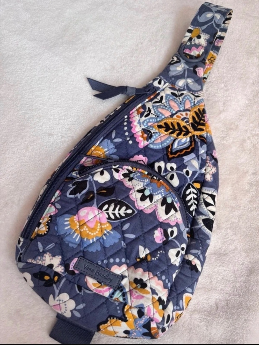 Vera Bradley Lighten Up Essential Sling Backpack Charmont Meadow Floral Travel
